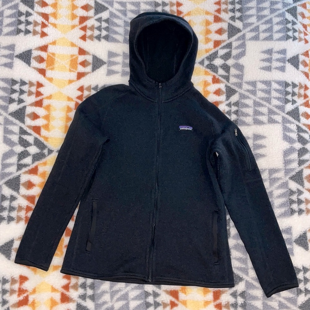 Patagonia Better Sweater Fleece Hoody, Women’s Large, Black